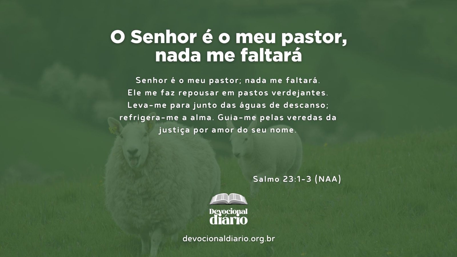 Salmo 23:1 - Bela Bíblia - versículos, devocionais e downloads